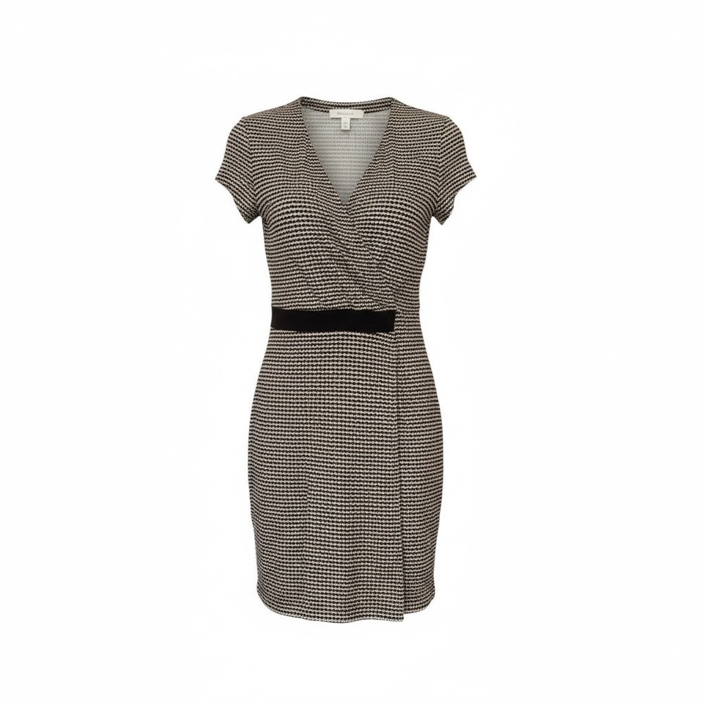 Sinequanone Parisian light weight dress w VNeck, Sleeves and unique waistband